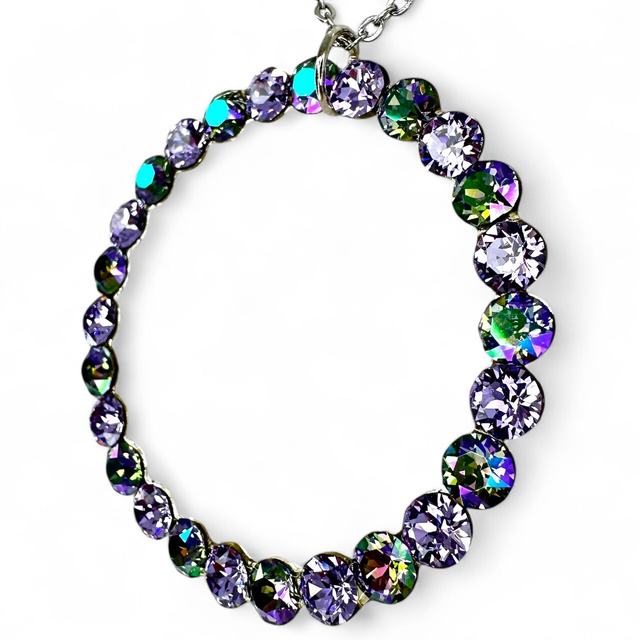 MAGIC CIRCLE BIG Anhänger & Kette, Paradisemix, Violet