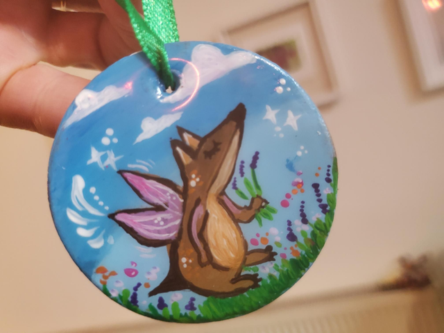 "The Fairy Critter" Clay Ornament 