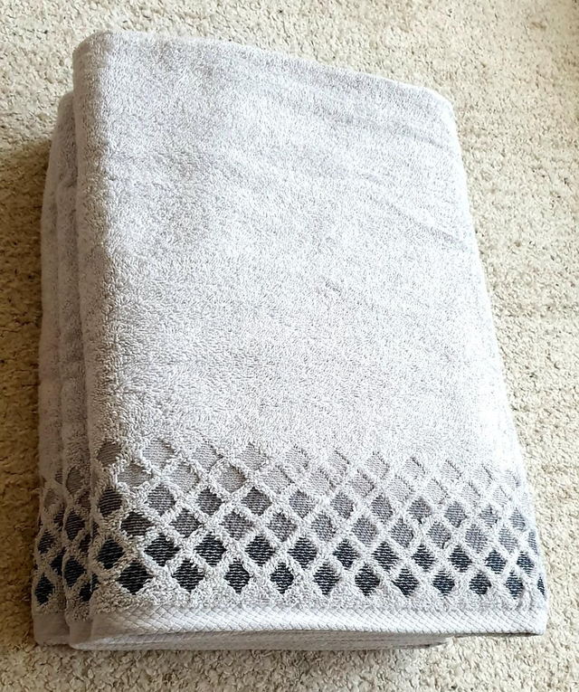 Maxi drap de bain 90x170 Lot 3 pièces gris 