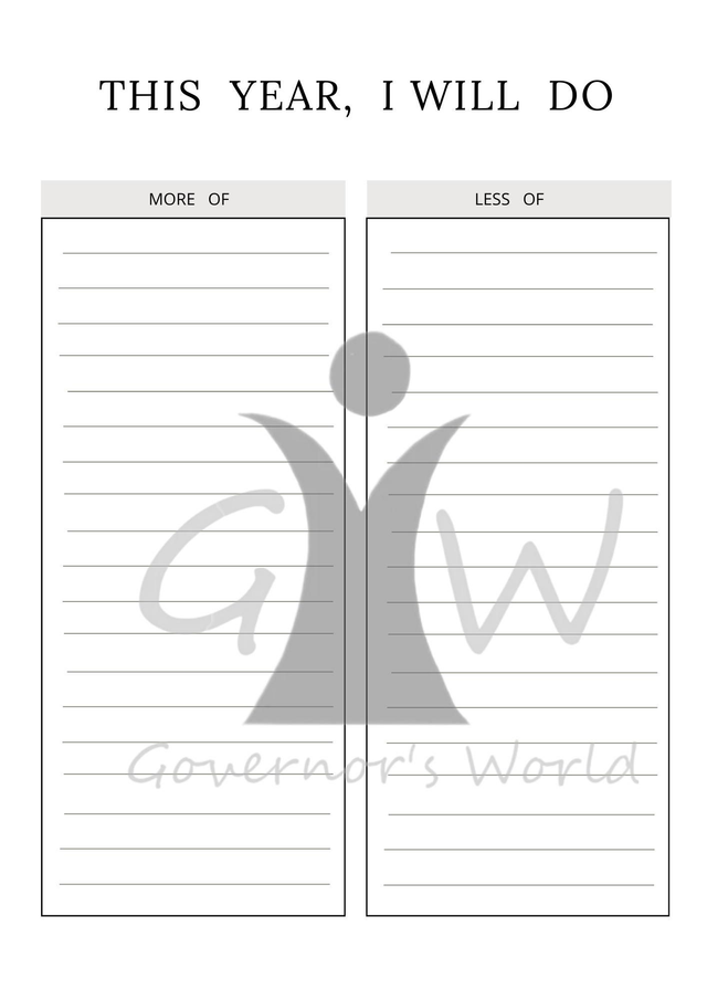 Reusable Personal Growth Planner