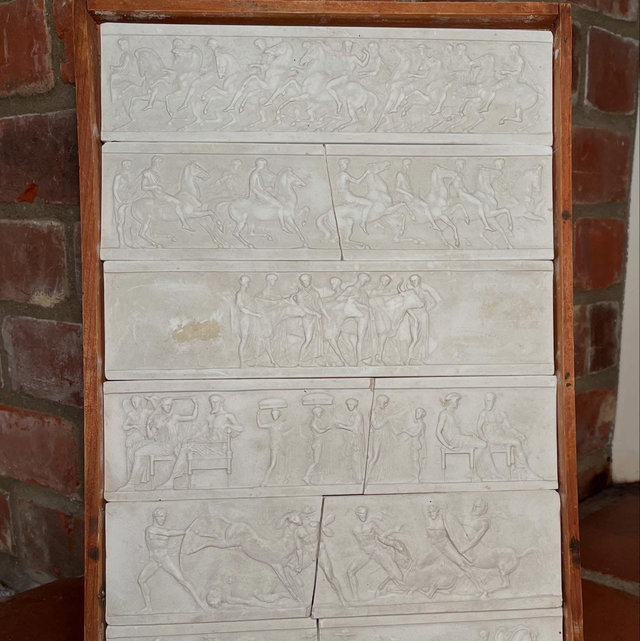 Grand Tour Plaster Intaglios of the Friezes from the Pantheon and Phygalian Marbles 