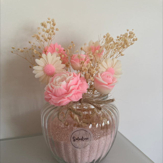 Bouquet parfumé violette &amp; rose 