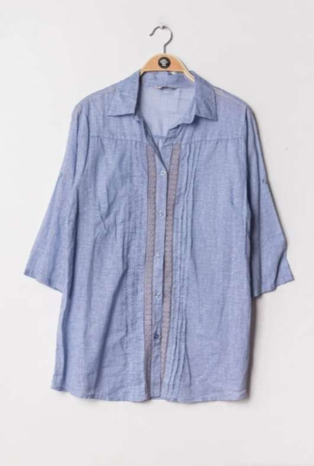 CHEMISE ALICE - BLEU- 5 TAILLES 