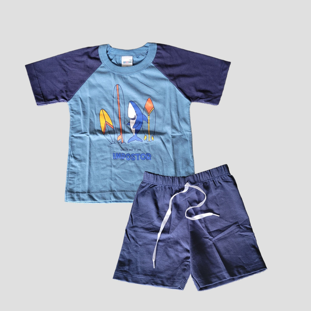Conjunto Menino Moletinho Azul Shark (3)