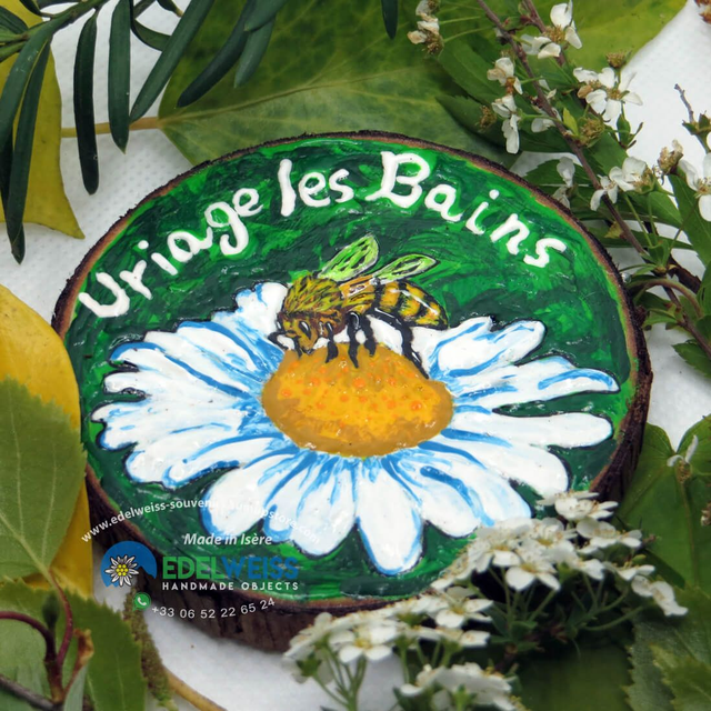 Uriage les Bains - abeille sur marguerite