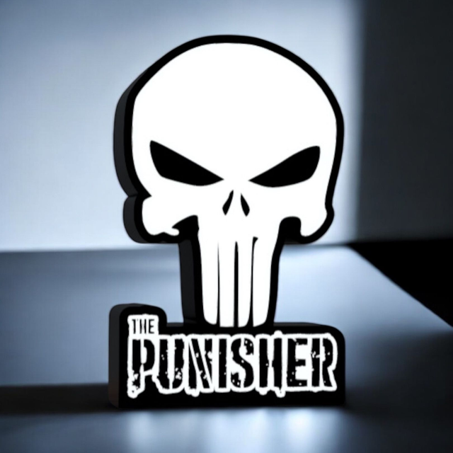Lampe LED The Punisher - Icône Badass et Intimidante ! 