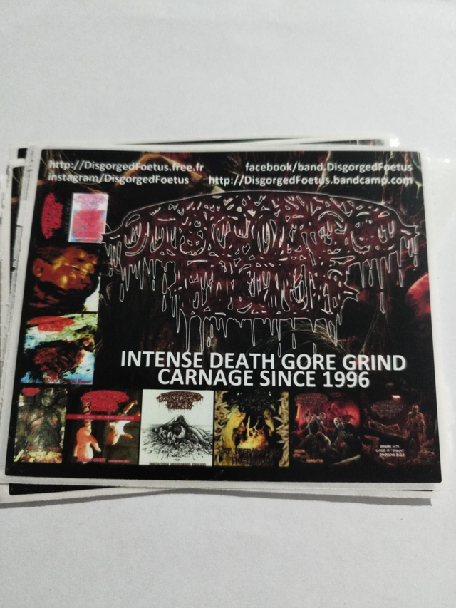 Disgorged Foetus - Intense Gore Death (Stickers)