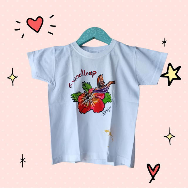 Tee-shirt enfa.t hibiscus Colibri