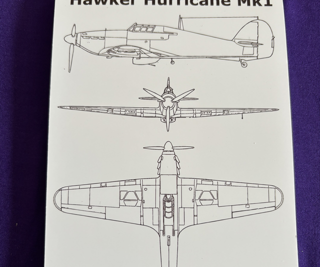 Plain Note Pad Hawker Hurricane 