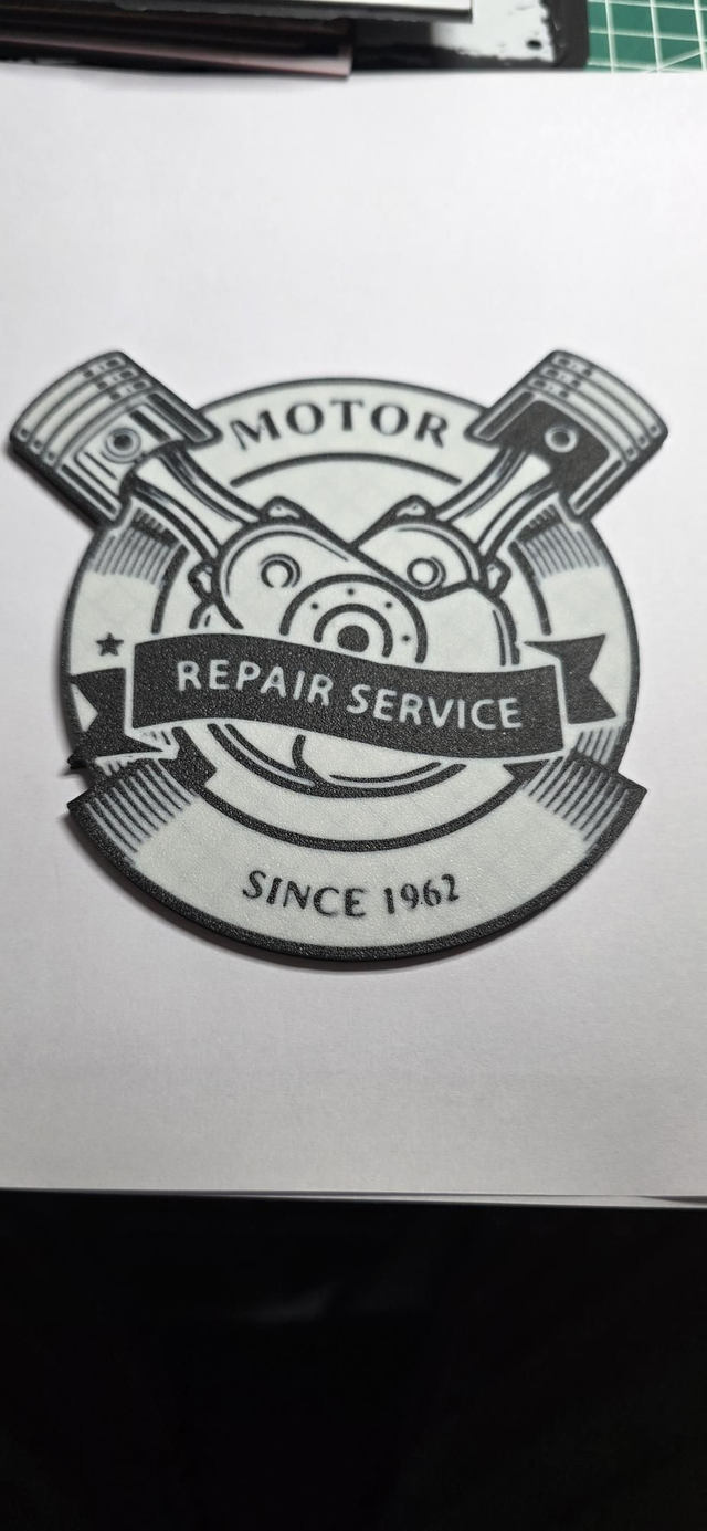 Plaque motor repair service vintage 3