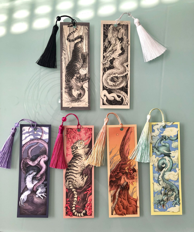 Chinese Mythical Creature Bookmarks