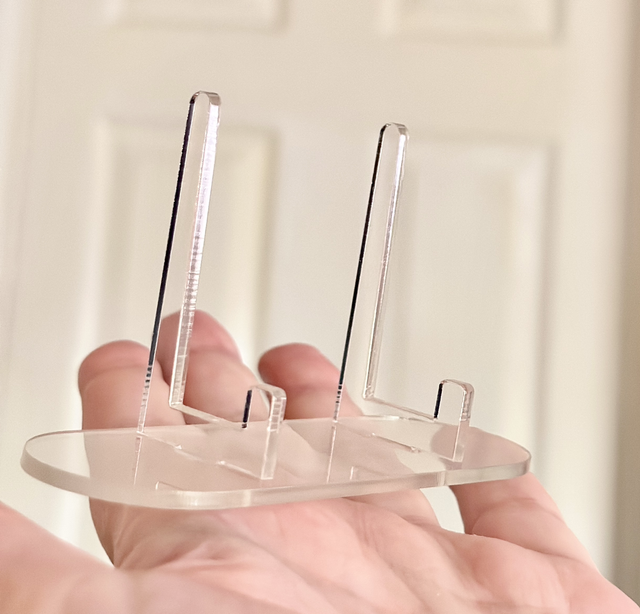 Acrylic plate/slab stand large