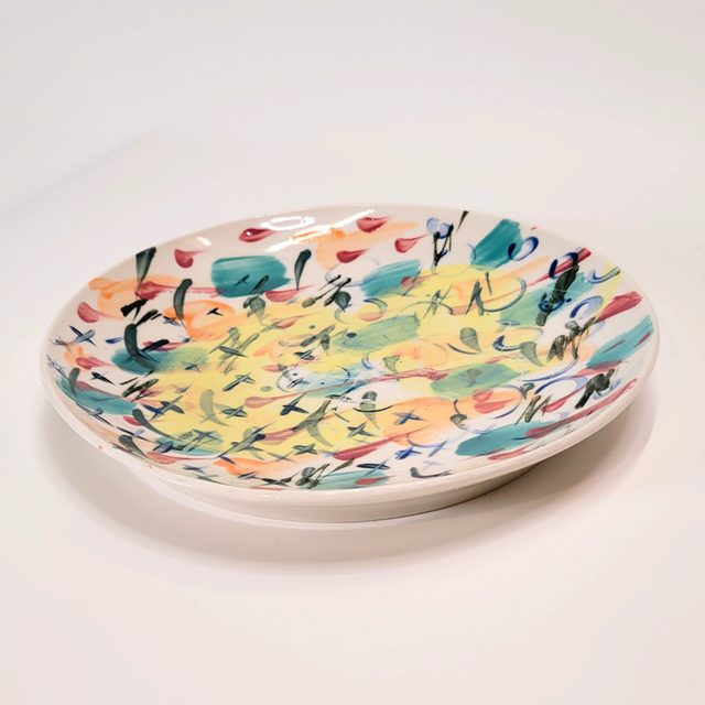 Assiette porcelaine festive