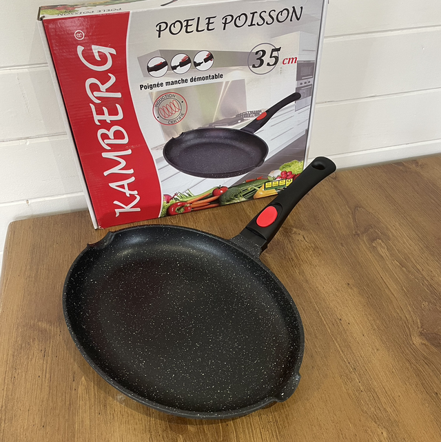 Poêle poisson 35 cm