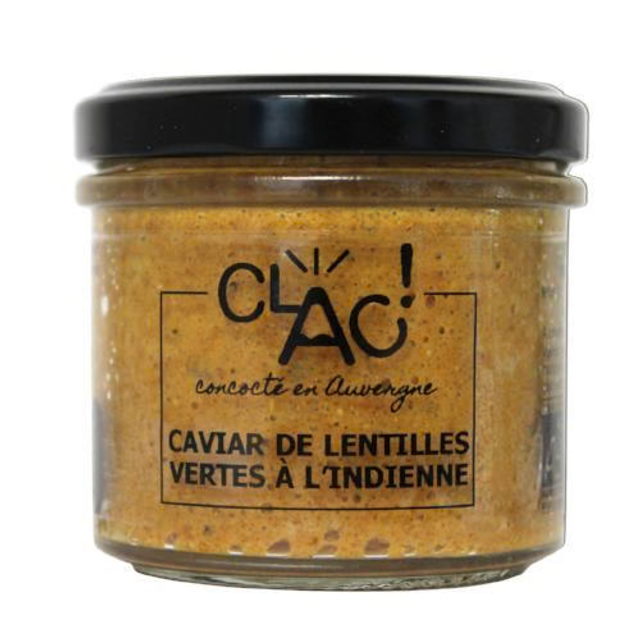 Tartinable Caviar de Lentilles Vertes à l&#039;Indienne Bio - CLAC! - 100g