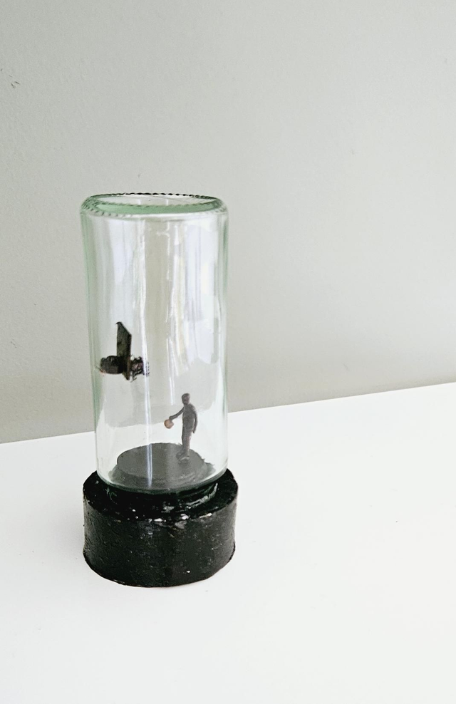 Basketball Figure Doll Miniature Basketing Ball ECO Handmade Table Decor Art Decor