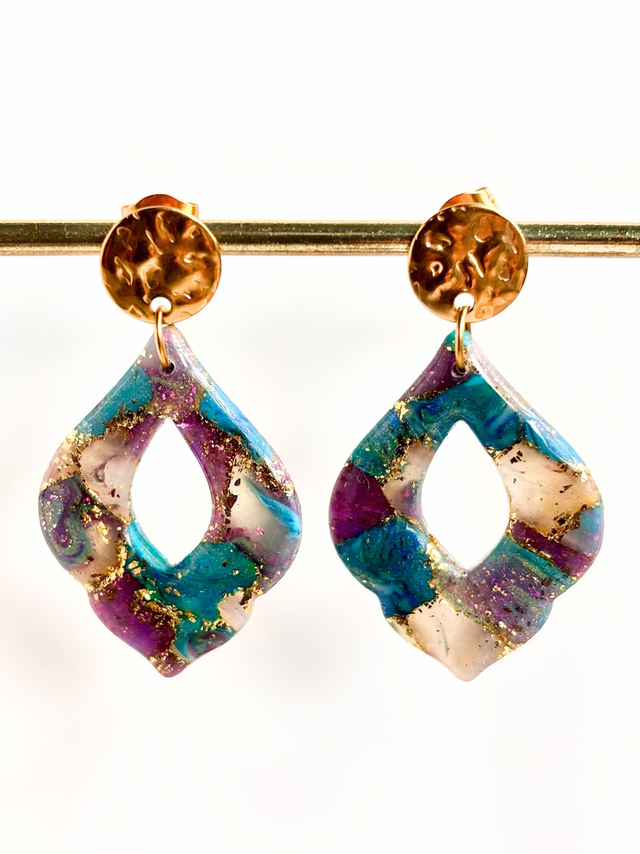 Boucles « Larmes d’Arlequin »