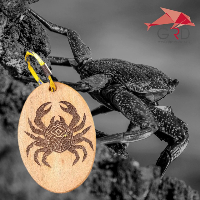 Schlüsselanhänger-Krabbe