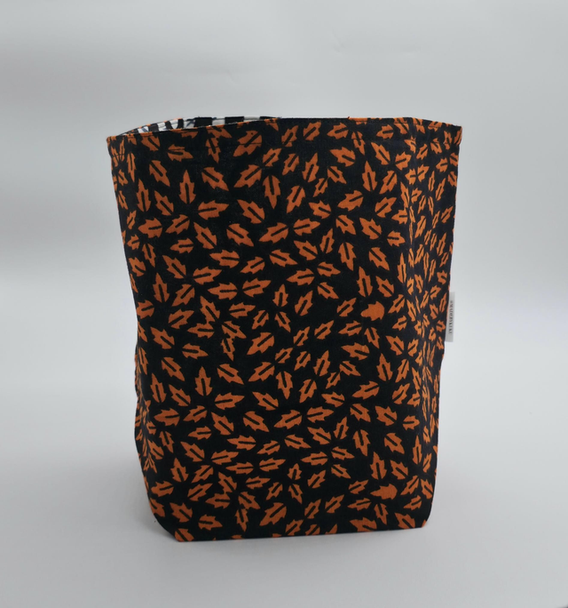 Autumn leaves fabric basket