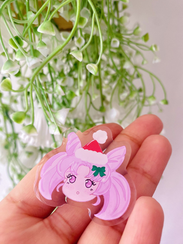 Chibi Moon Christmas pins 