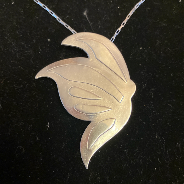 Stylised butterfly pendant