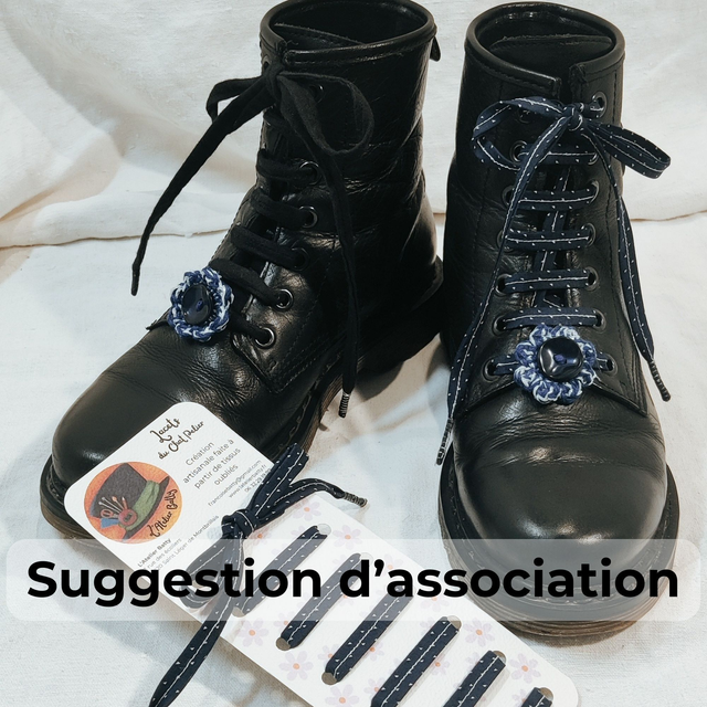 Boutons Nacrés Bleus, Fleurs Anémones Bleues et Blanches paillettes