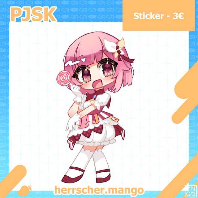PJSK: Emu Otori - Matte Vinyl Sticker - 63.5mm