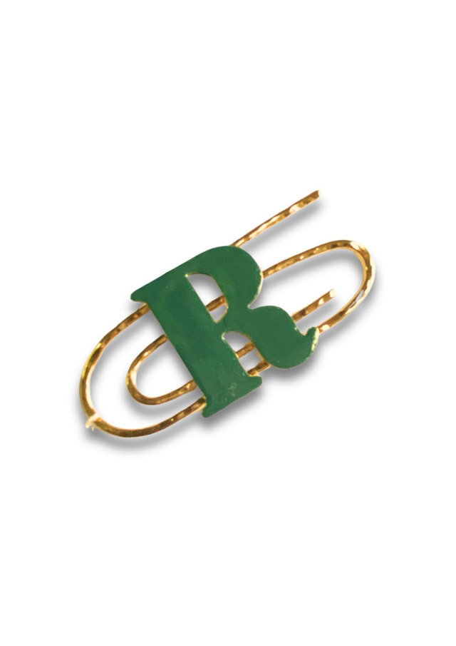 Fermasoldi con lettera in metallo  (personalizzabile)