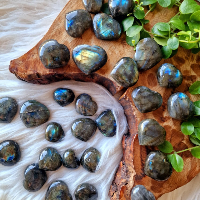 Labradorite Small Heart