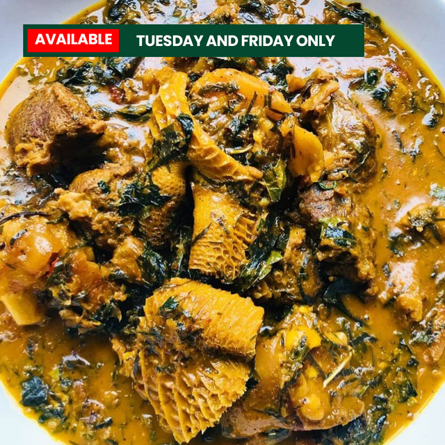 24. Bitterleaf soup - Available: Tuesday and Friday only