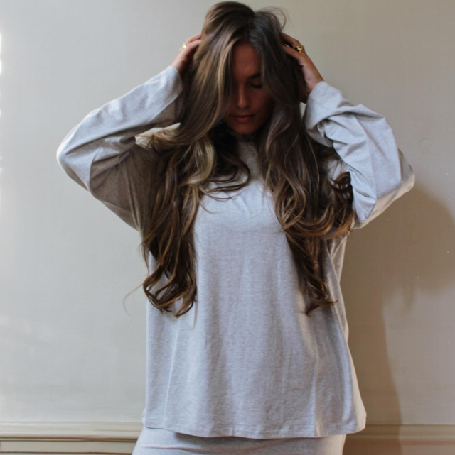 Reinders Modal T-Shirt Light Grey Long Sleeves