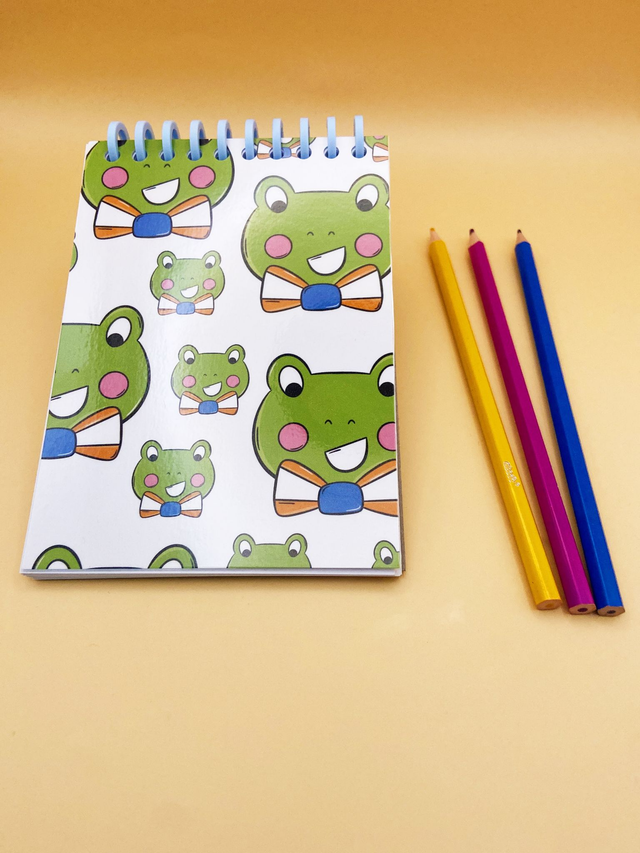 A6 Frog notepad