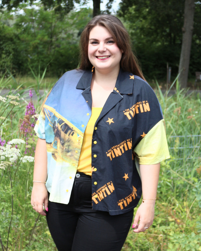 Chemise Oversize Unisexe – Tintin Le Film – Taille 46 – Pièce Unique 