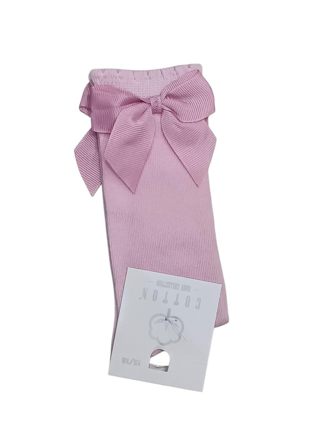 Chaussettes hautes rose