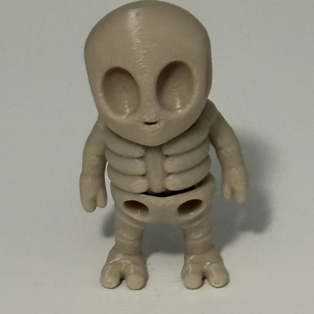 3D Printed Skeleton Alien