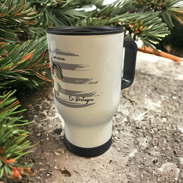 Mug Thermos voiture 390 ml (à personnaliser)