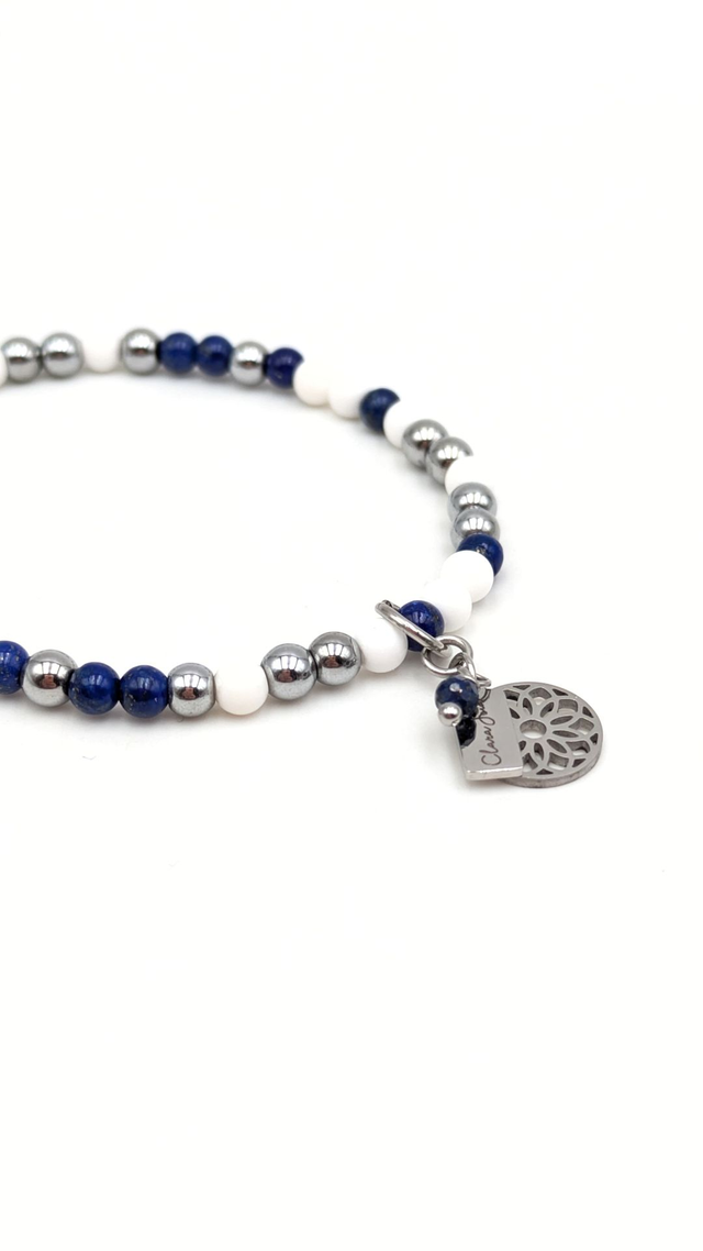 ✨ Bracelet Lapis Lazuli &amp; Coquillage – Délicatesse &amp; Expression de l’Être