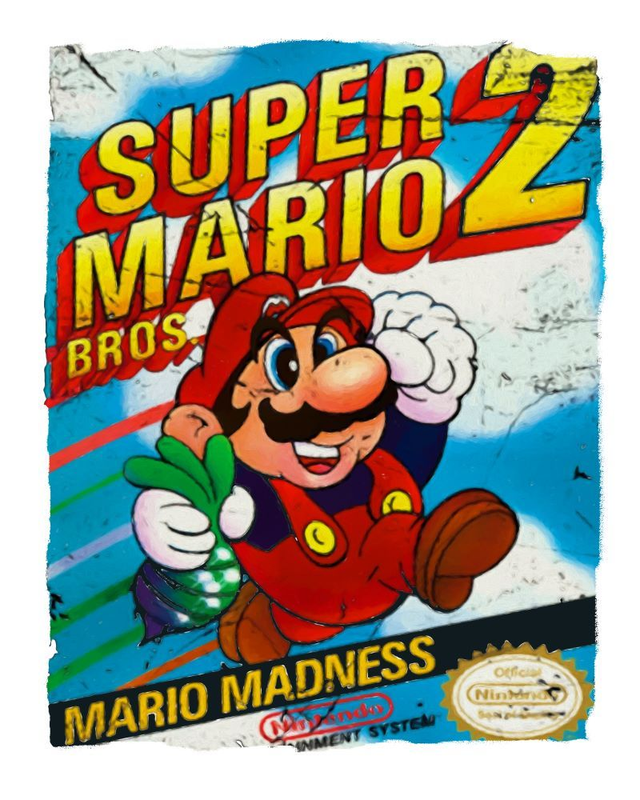 Super Mario 2 Retro Gaming Art Print