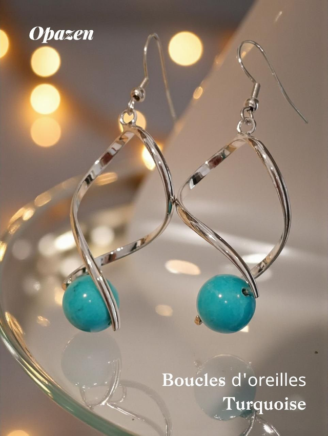 Boucles d'oreilles Turquoise 