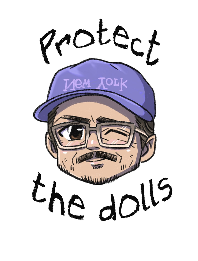 Pedro Pascal Protect the Dolls Magnet
