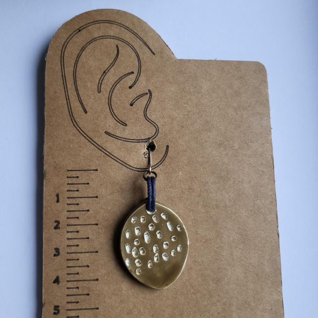 Autumn Leaf Drop Earrings - Ochre