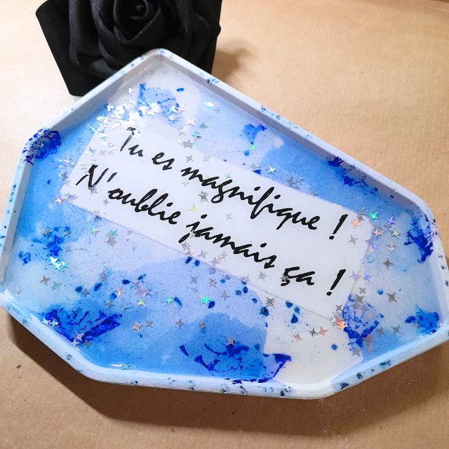 CIEL ETOILE - Vide-poche - Éco-résine &amp; Message inspirant