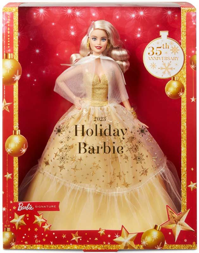 BARBIE HOLIDAY DOLL BLONDE 35TH ANNIVERSARY