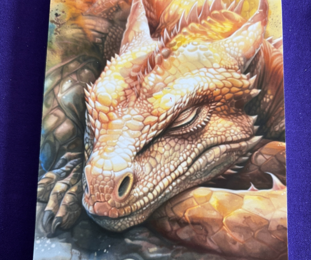 Plain Note Pad Dragon Golden