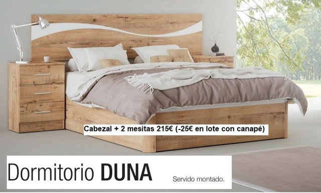 CABEZAL + 2 MESITAS DUNA IMPORTA