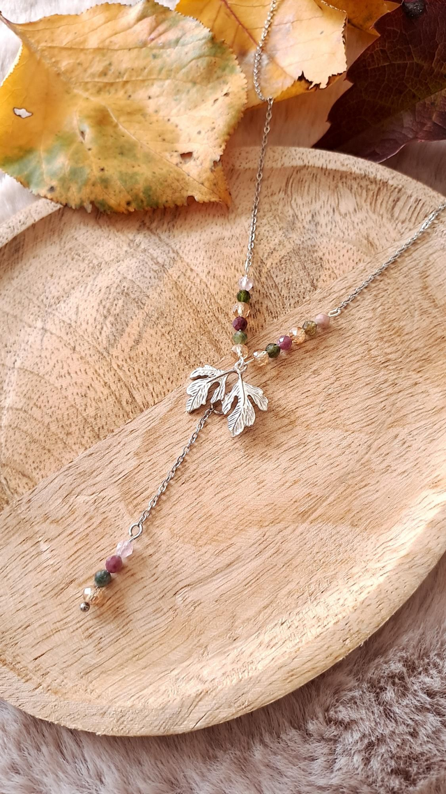 Collier Feuille d'automne