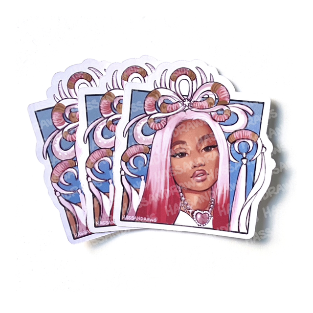 Pink Nicki Sticker