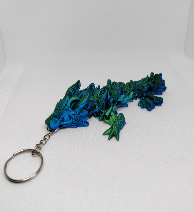 Porte-clés dragon lune