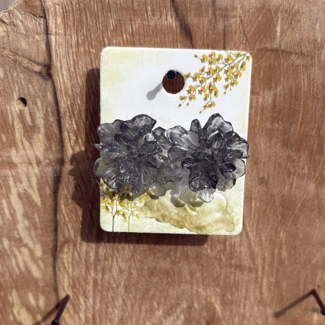 Boucles d’oreilles fleurs puces 