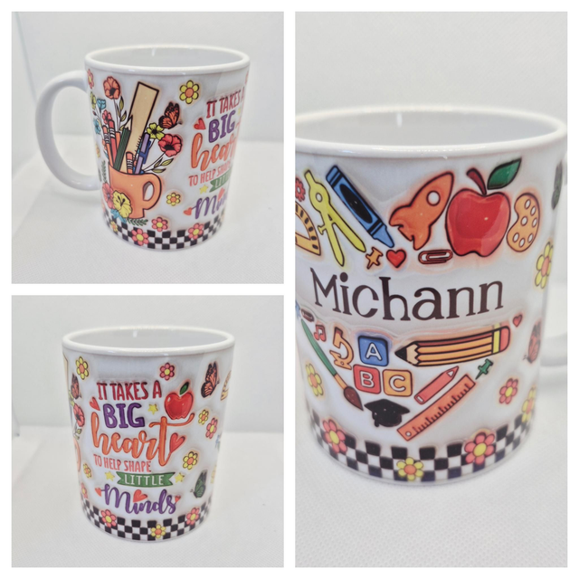 Takes a Big Heart Personalised Teacher Mug